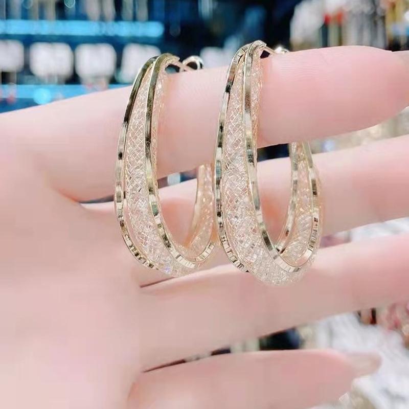 Новые модные женские серьги-клипсы Prism, микро-инкрустированные независимые серьги