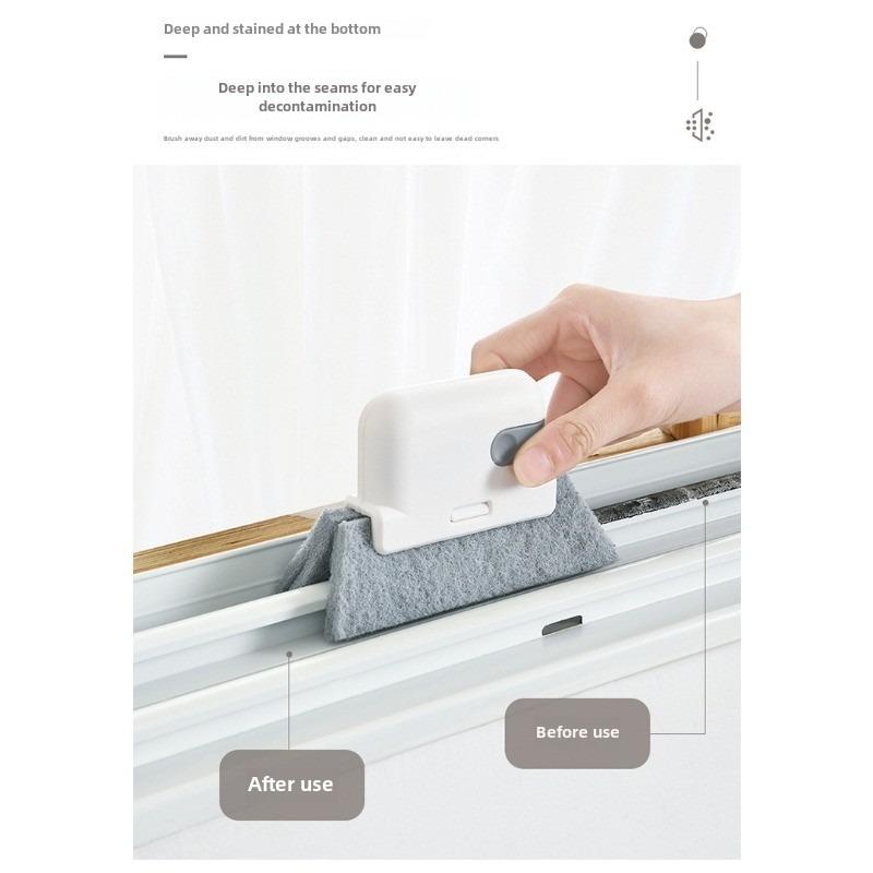Щели в дверных и оконных пазах, оконные пазы, канавы, глухие углы, щетки для мытья оконных сеток, бытовые инструменты для чистки оконных щелей